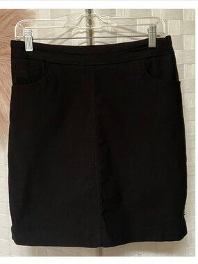 Hilary Radley Black Skort Skirt Size S